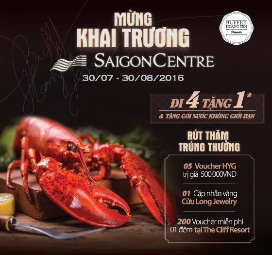 Buffet Hoàng Yến Premium Saigon Centre